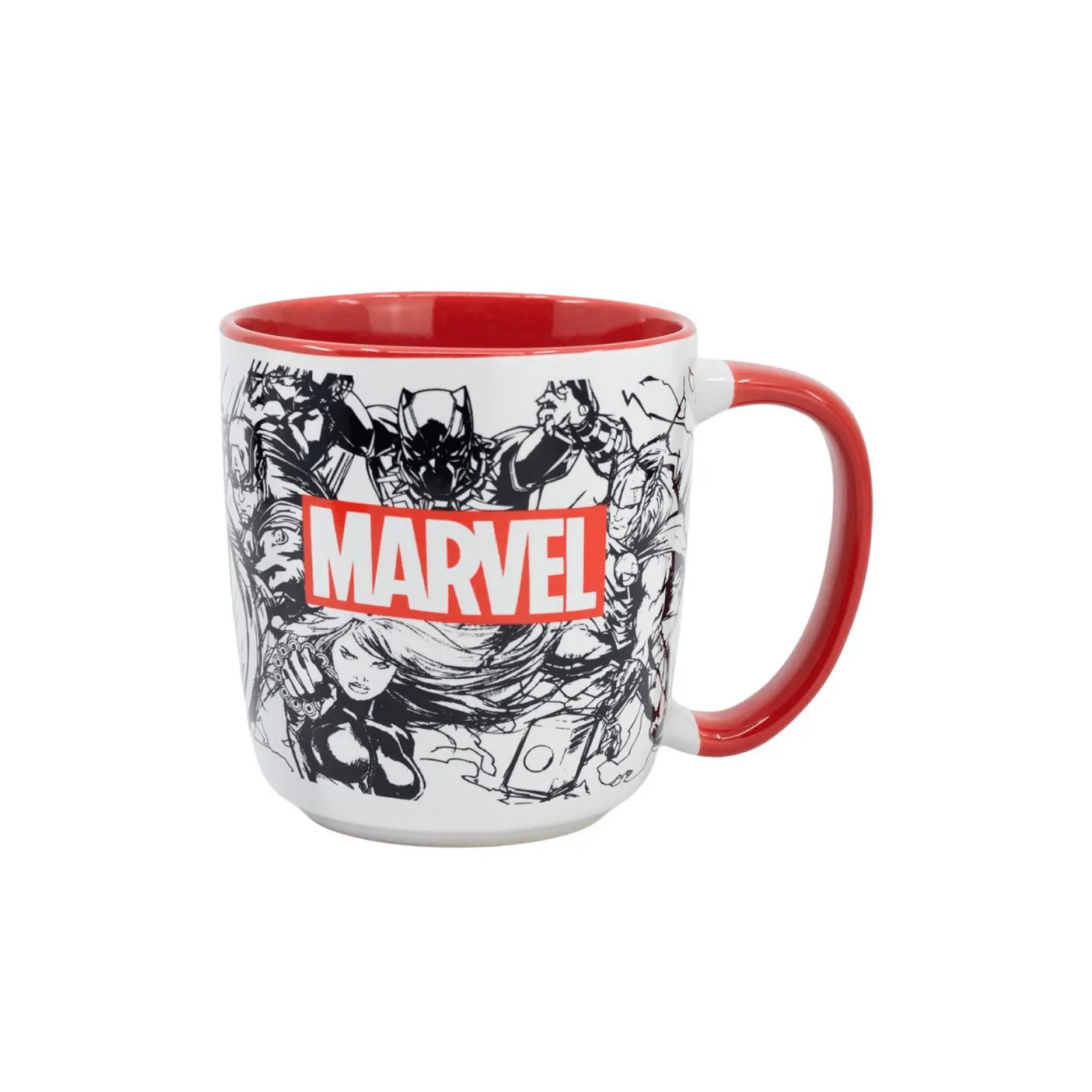 Taza de Cerámica 380 ml en Caja Regalo - Marvel Pattern