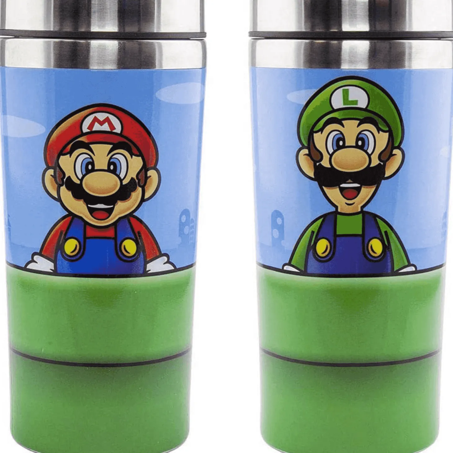 Taza de viaje Super Mario Tubería Mario o Luigi