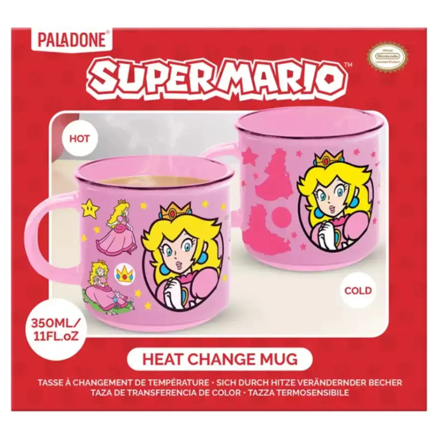 Taza Termo-reactiva Princess Peach – 350ml Paladone