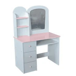 Tocador de Madera PequeBB con espejo y taburete (3+)