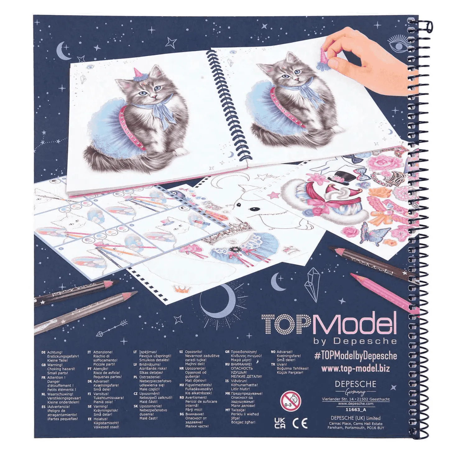 TOP Model libro de colorear Moonlight