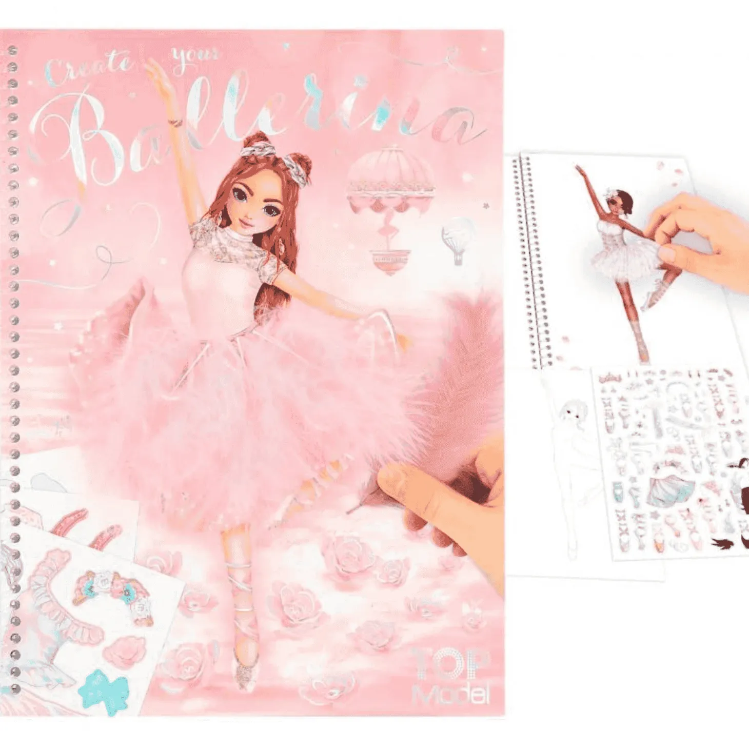 TOP Model Libro de Colorear con Pegatinas