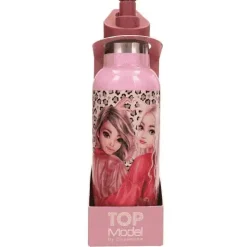 TOPModel Botella de Acero LEOHEART – 500 ml de Estilo Animal Print