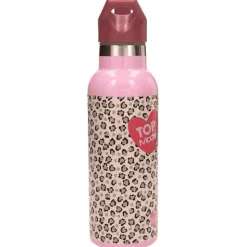 TOPModel Botella de Acero LEOHEART – 500 ml de Estilo Animal Print