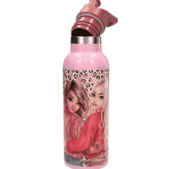 TOPModel Botella de Acero LEOHEART – 500 ml de Estilo Animal Print