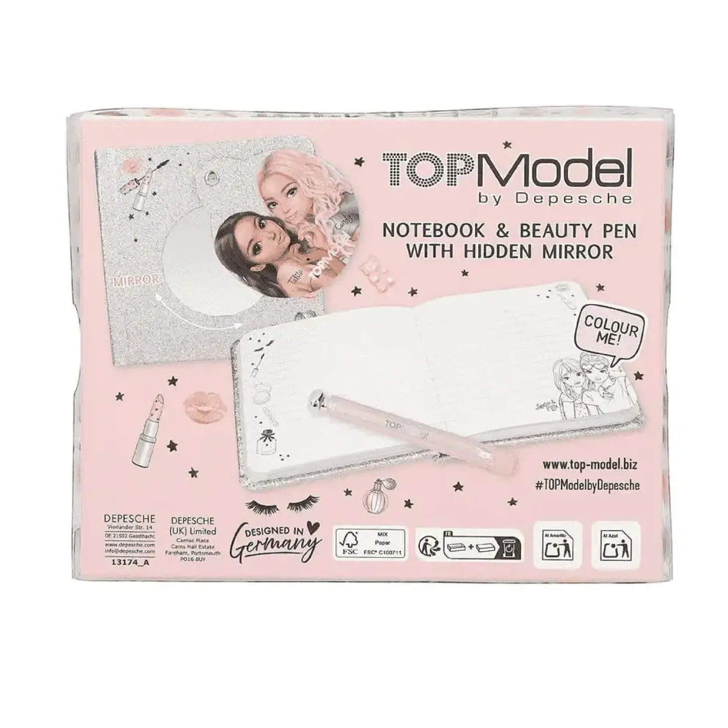 TOPModel cuaderno beauty con bolígrafo