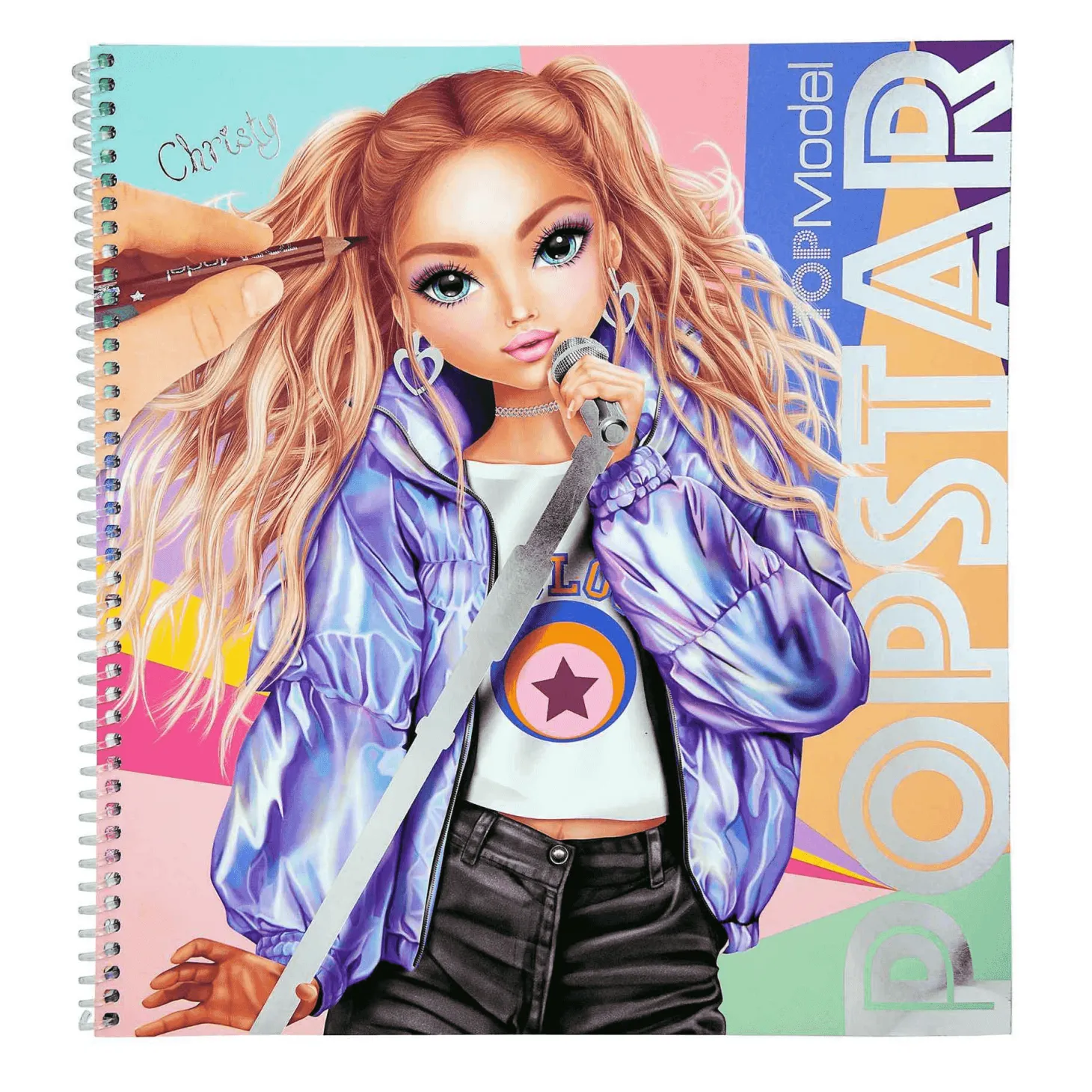 TOPModel Cuaderno de Diseño Popstar Para Colorear