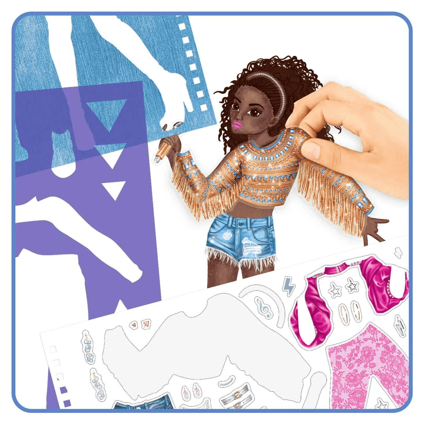 TOPModel Cuaderno de Diseño Popstar Para Colorear