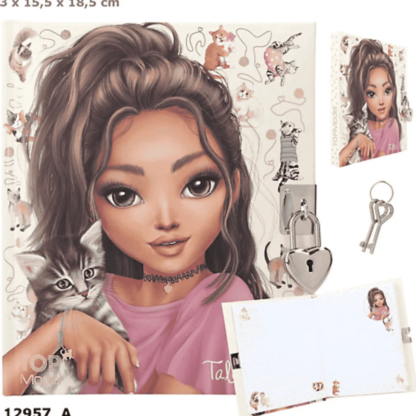 Topmodel Diario Gatito Kitty And Doggy