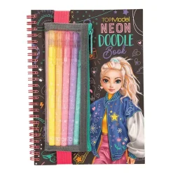 TOPModel doodle book neón con set de bolígrafos