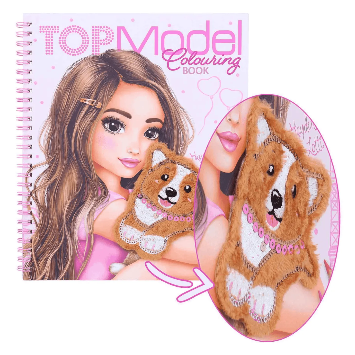 TOPModel Libro Colorear Perrito Corgi