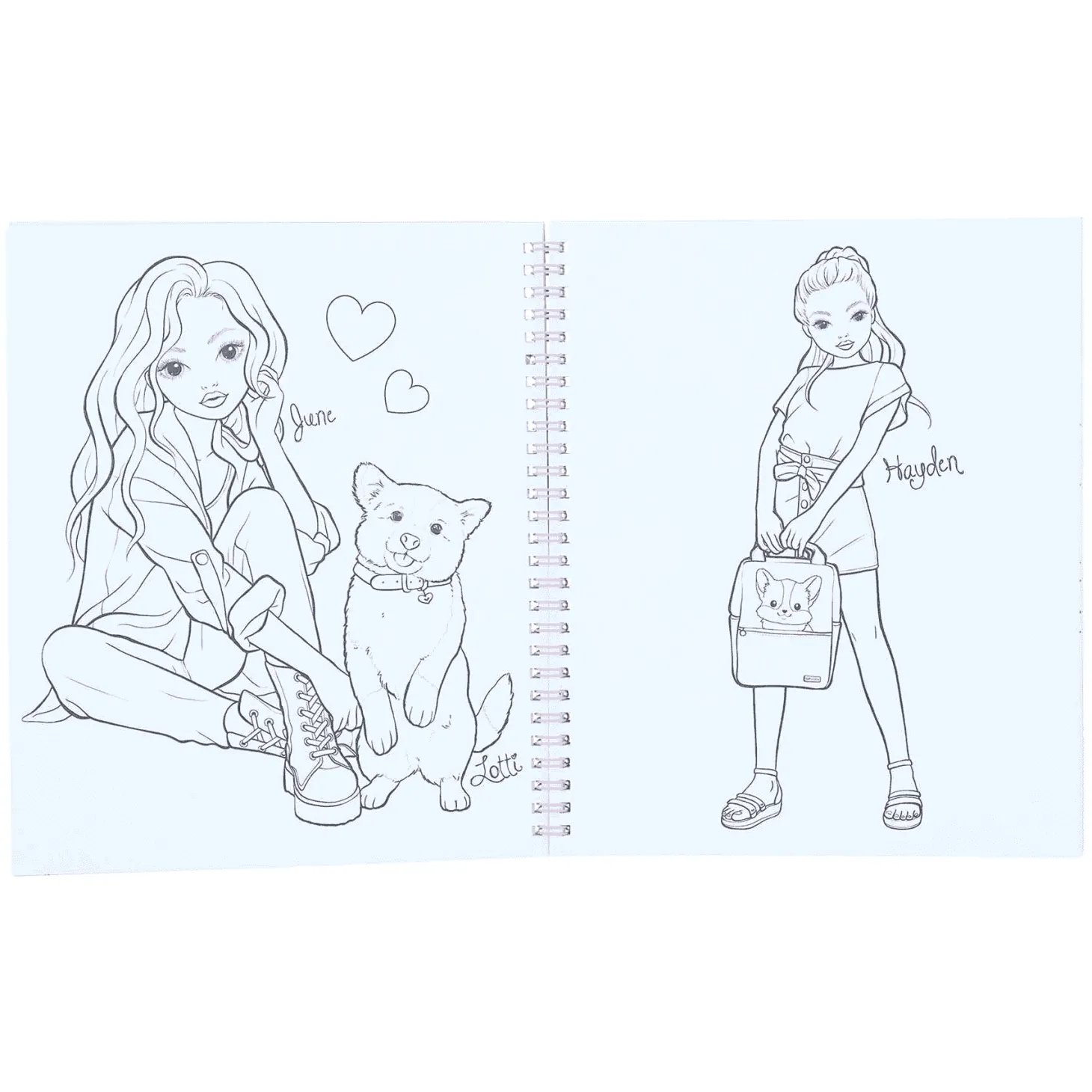 TOPModel Libro Colorear Perrito Corgi