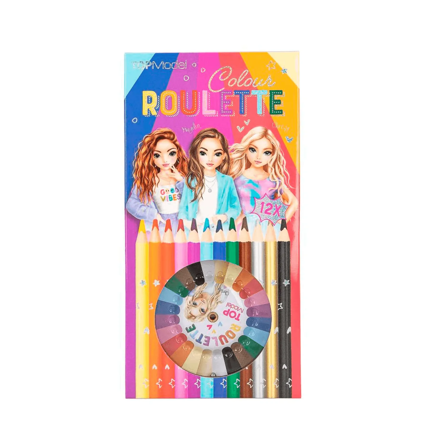 TOPModel lápices de colores con ruleta