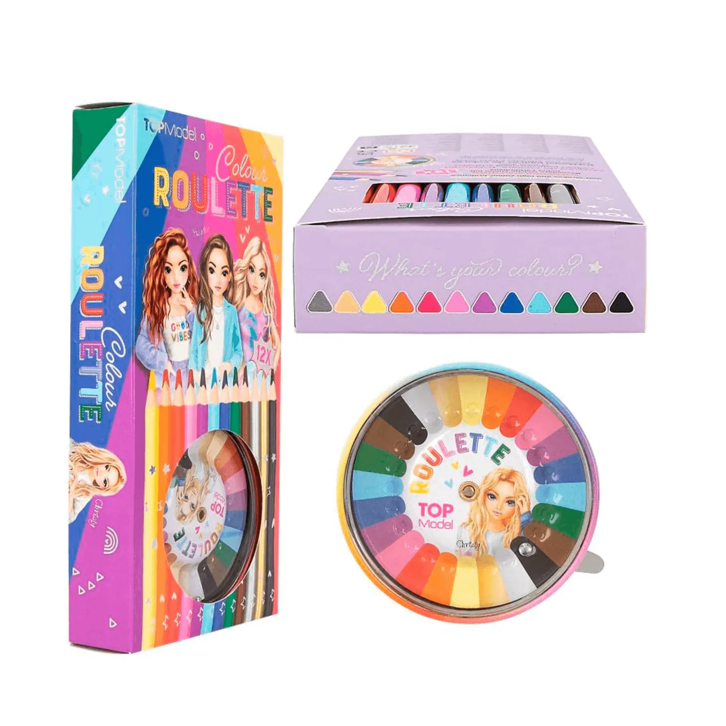 TOPModel lápices de colores con ruleta