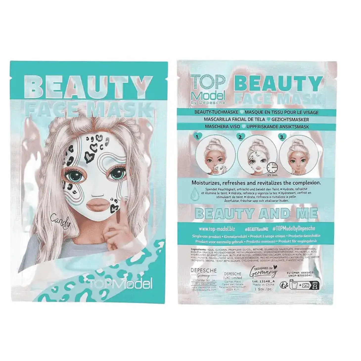 TOPModel mascarilla facial holo Beauty and Me