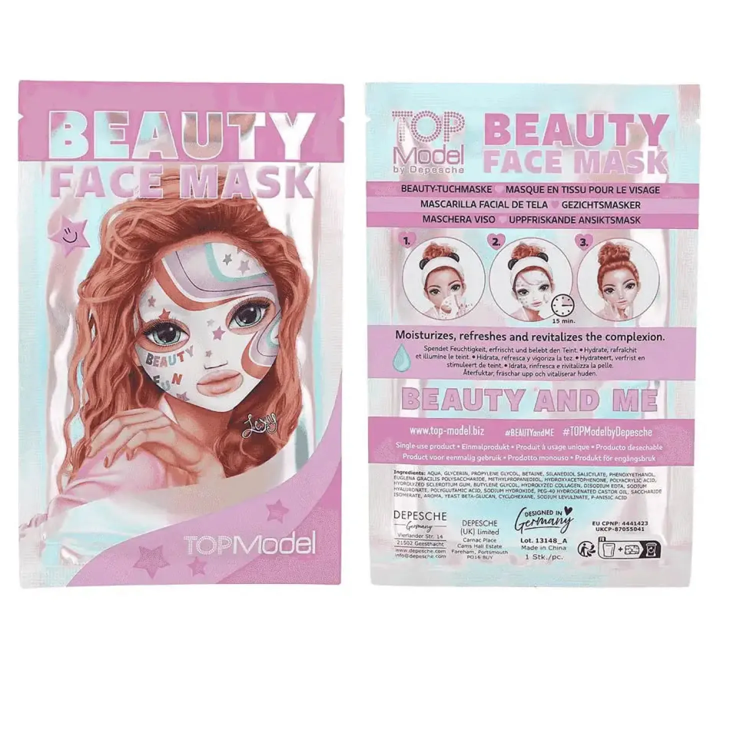 TOPModel mascarilla facial holo Beauty and Me