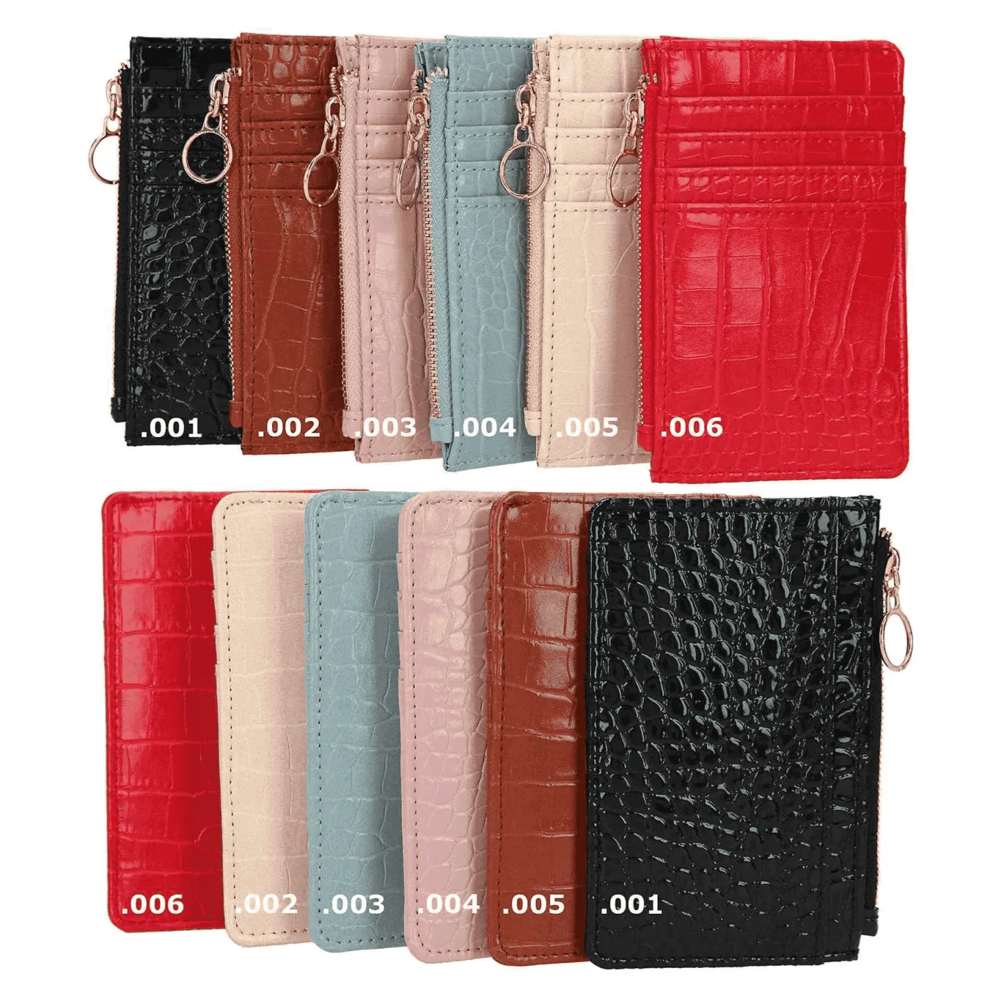 Topmodel Monedero Pequeño Piel de Cocodrilo Diferentes Modelos