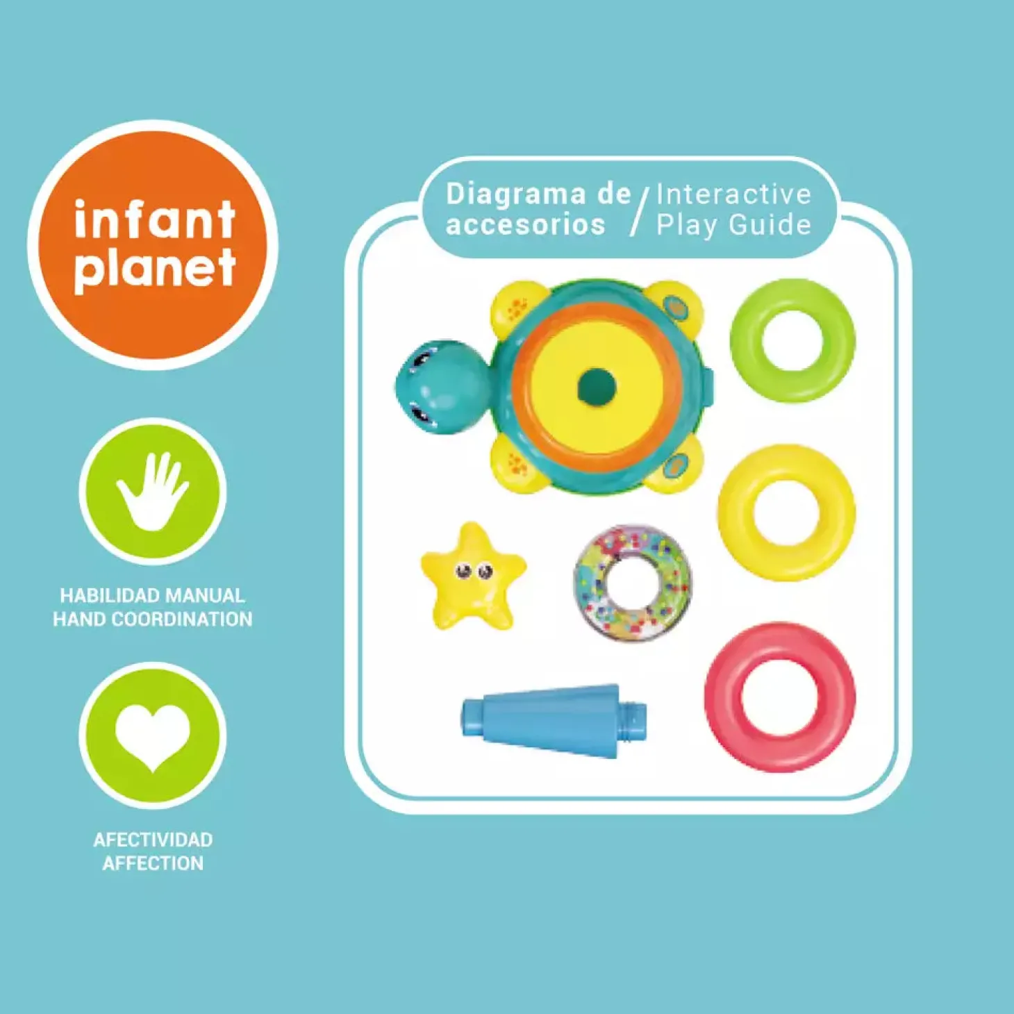 Tortuguita Apilable Musical 2 en 1 para bebés