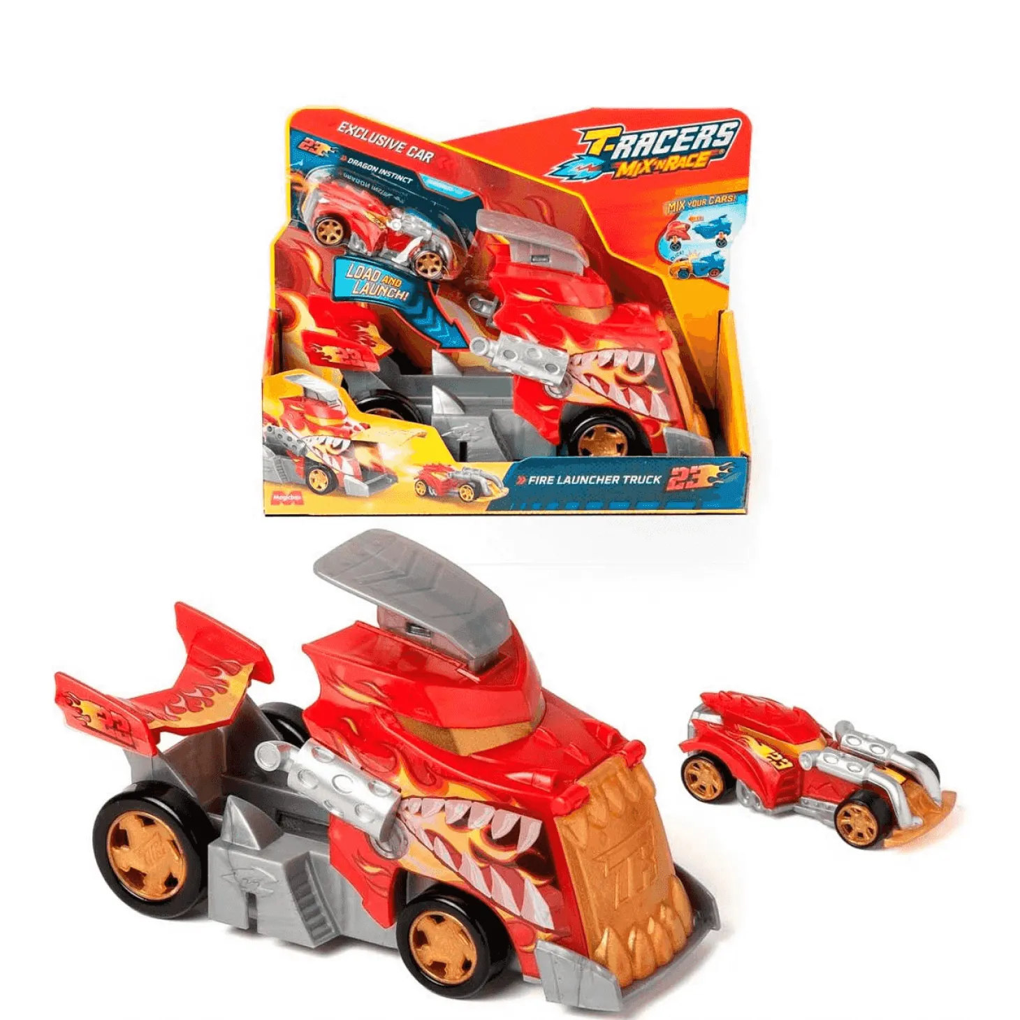 T-Racers Fire Launcher Truck Mix N Race