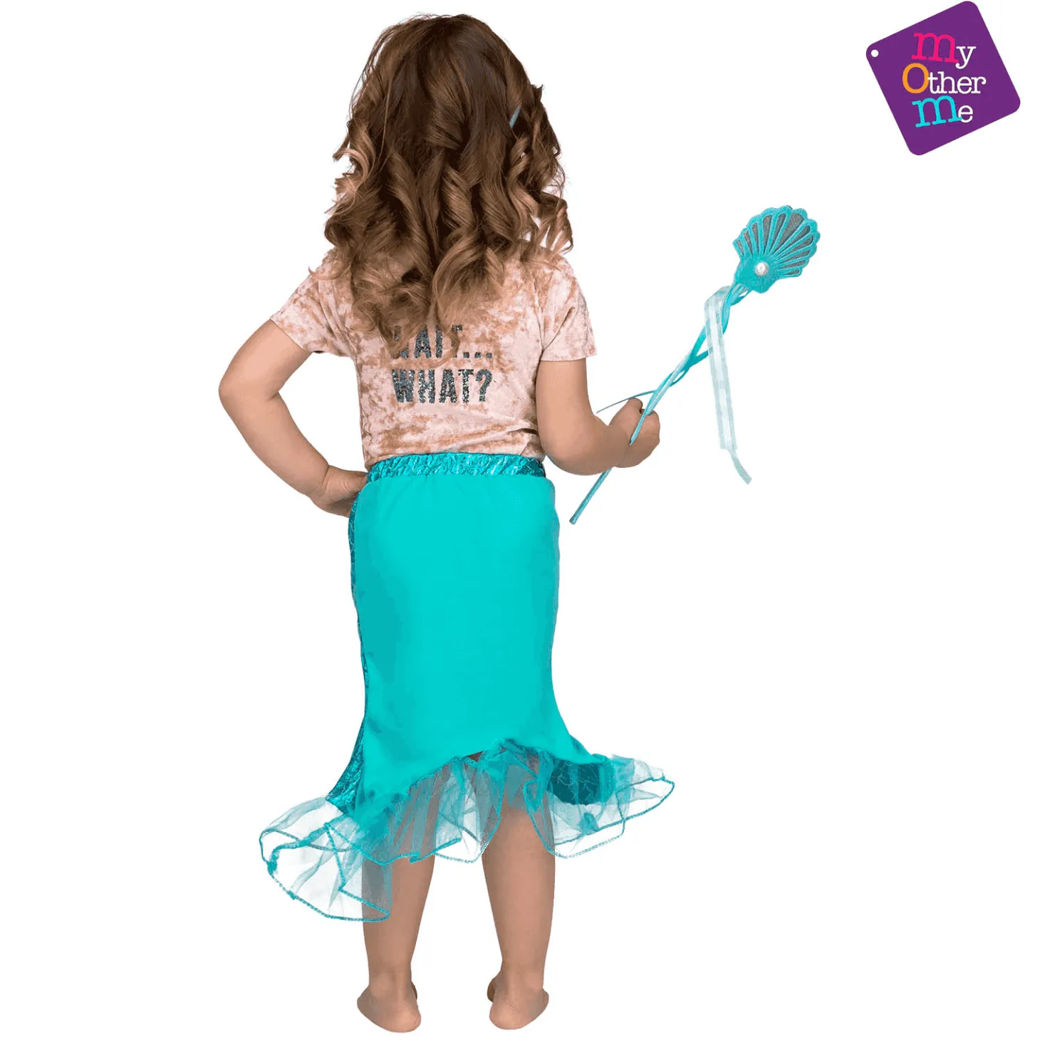 Tutú Sirena color azul para disfraz