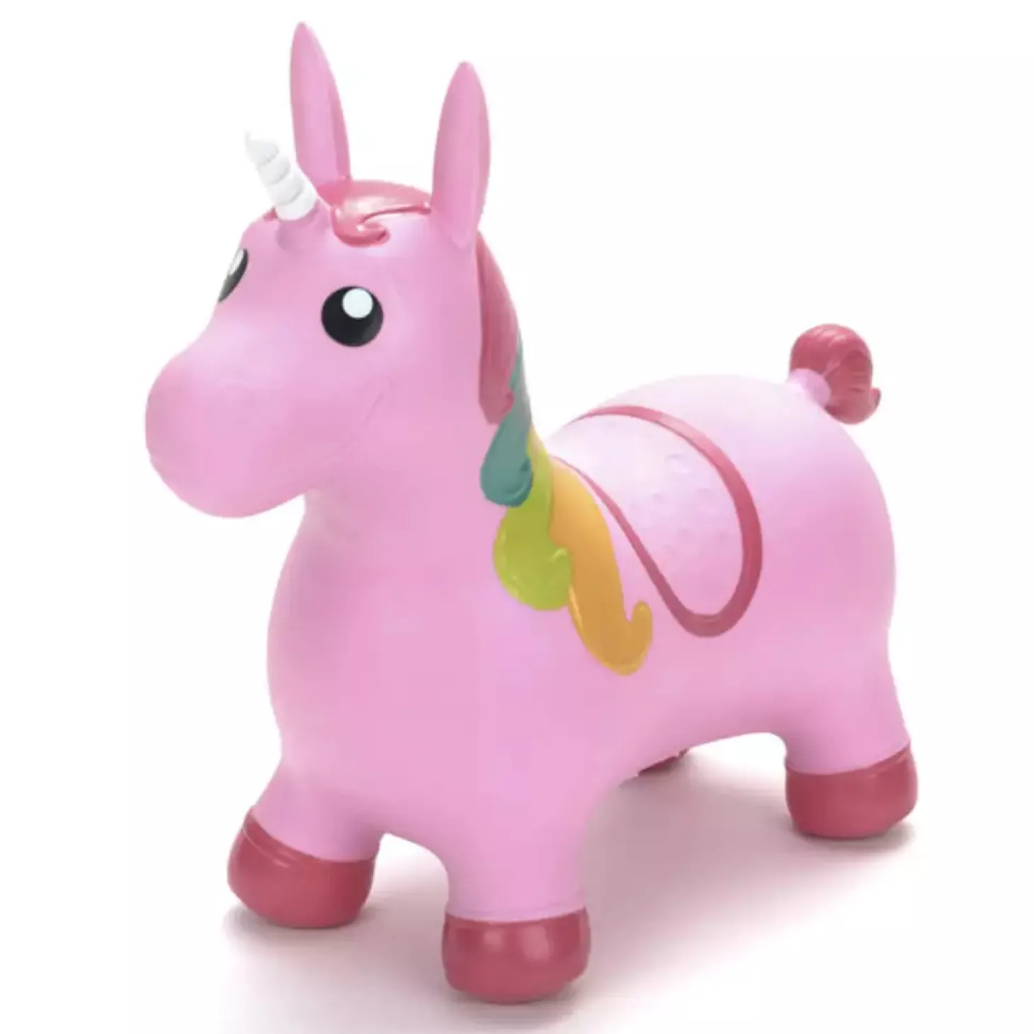 Unicornio saltarín hinchable con inflador (Eurekakids)