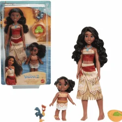 Vaiana 2: Set Muñecas Vaiana y Su Hermana con Accesorios y Heihei
