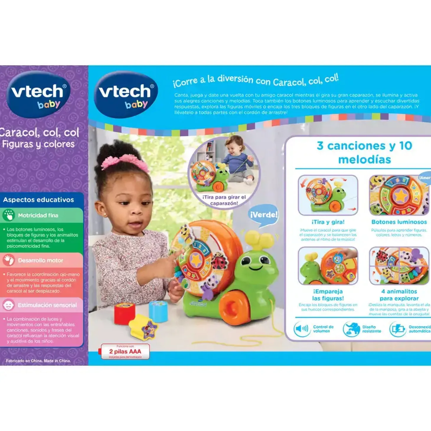 VTech - Caracol, Col, Col Figuras y Colores