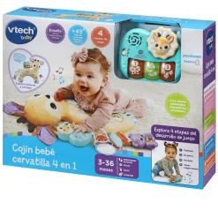 VTech Baby Cojín bebe Cervatilla 4 en 1