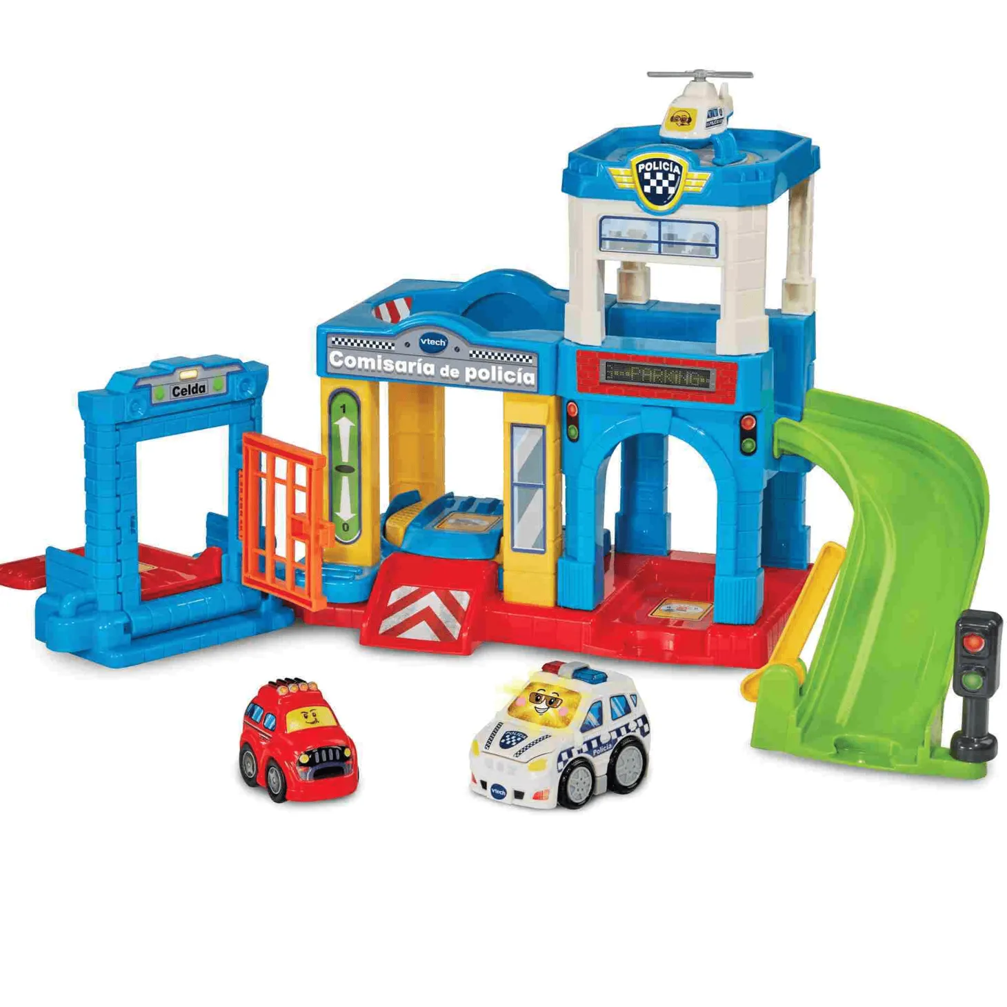 VTech Comisaría de policía TutTut Bólidos, Circuitos, pistas y coches de juguete para combinar