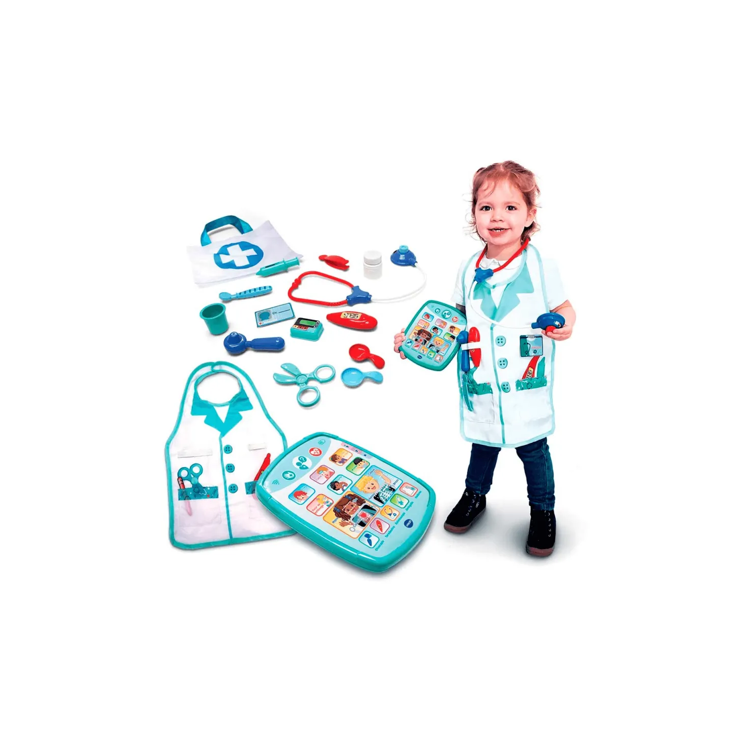 Vtech Maletín médico deluxe electrónico interactivo con voz y accesorios