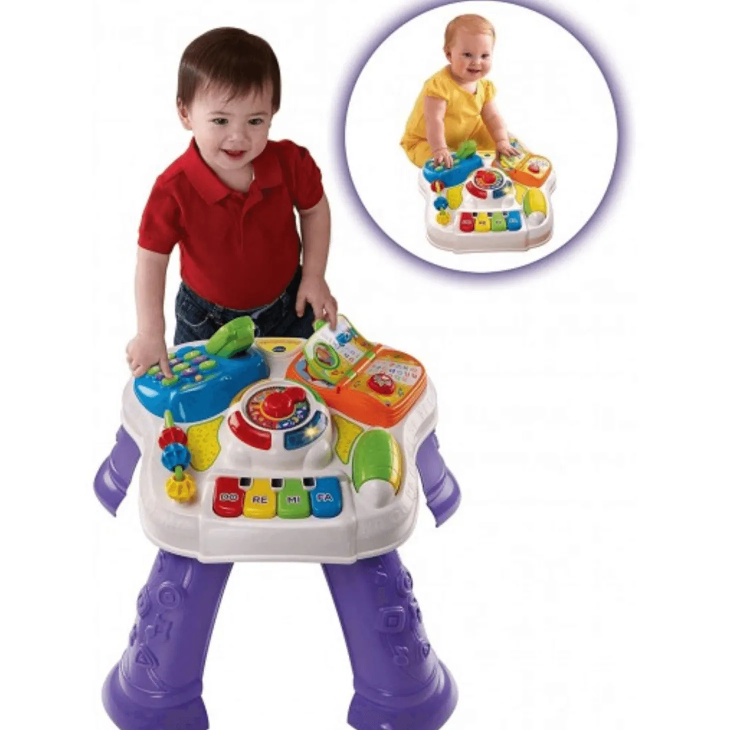 VTech Mesita Parlanchina 2 en 1 Morada | Juguete Infantil