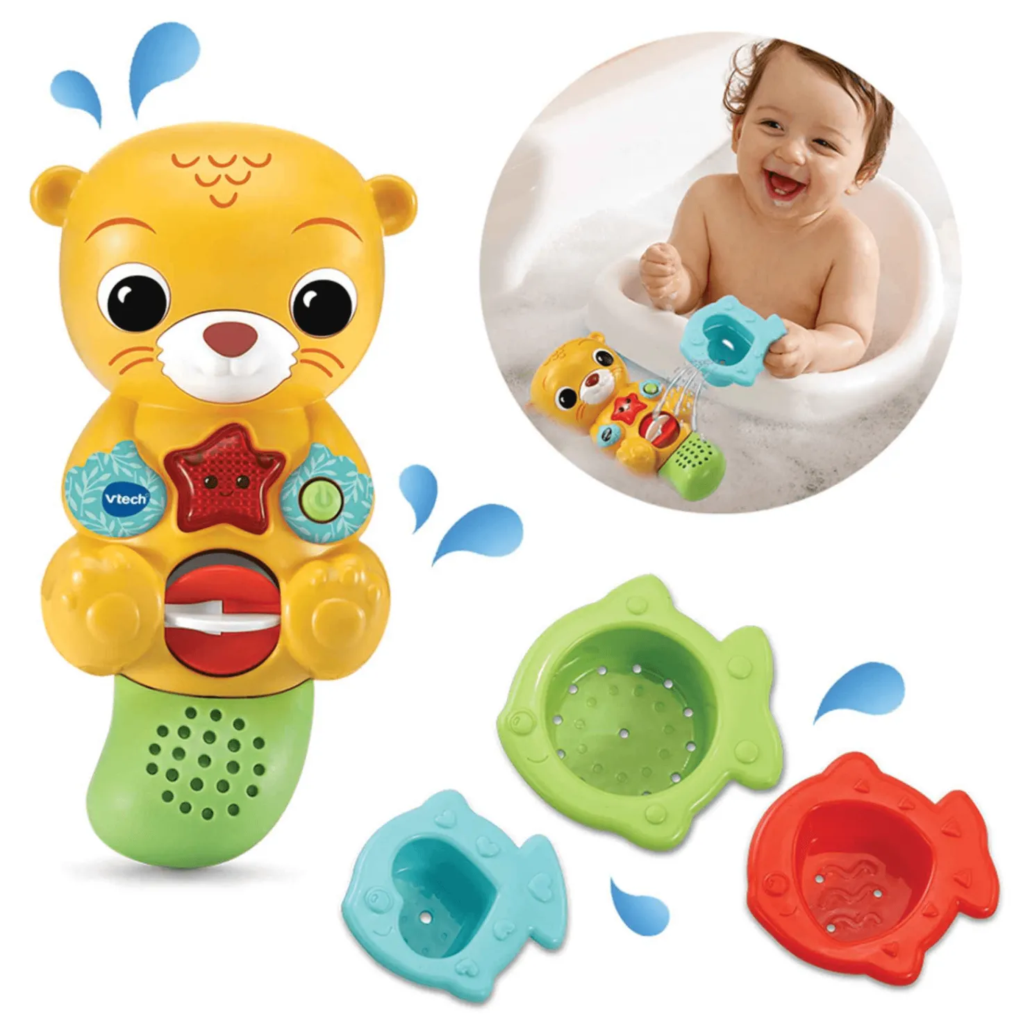 Vtech Nutria baby baño Luces y colores