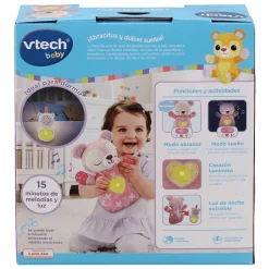 Vtech Peluche de cuna Osito melodías rosa