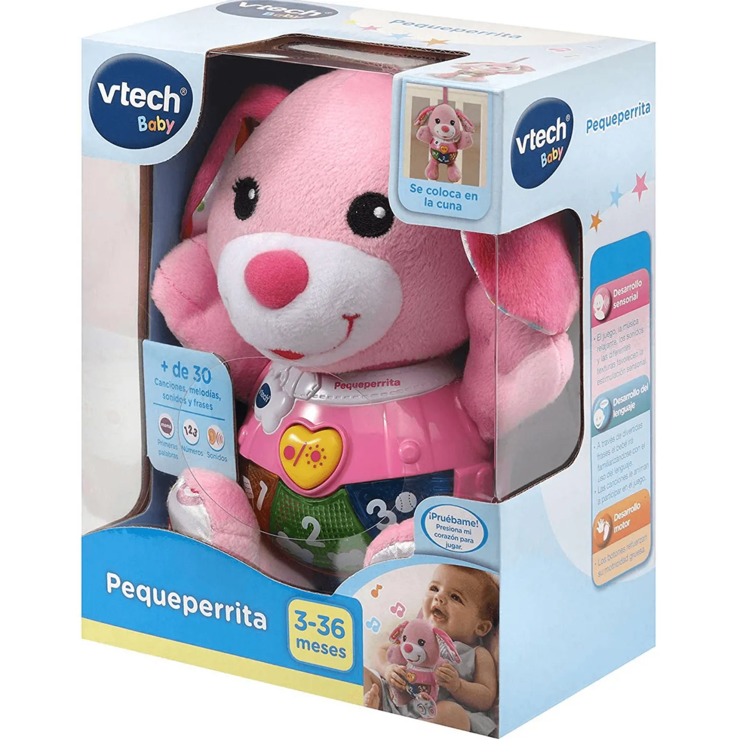 Vtech Peluche Interactivo Pequeperrita Rosa| Juguete Infantil