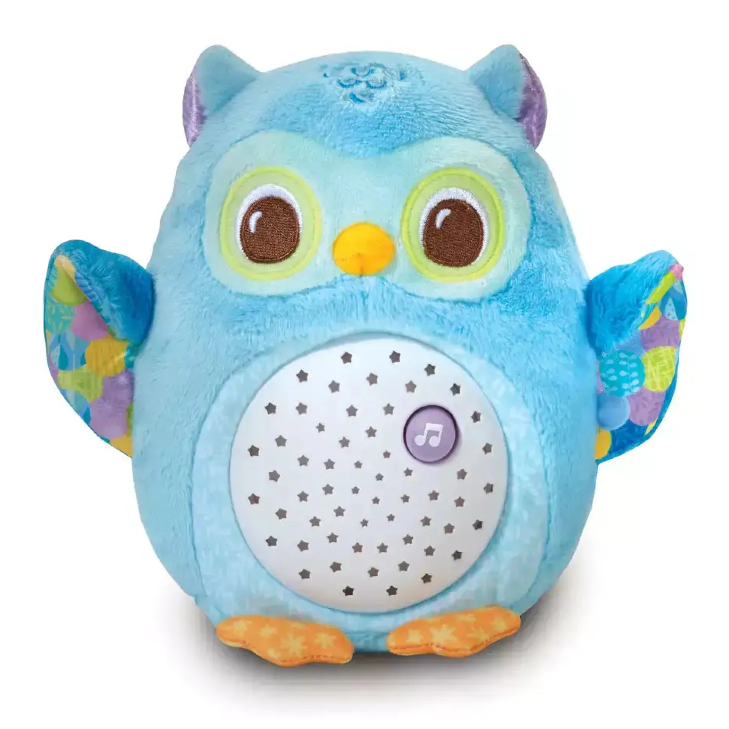 VTech Proyector de peluche Búho estrellitas, Luz nocturna, Música y sonidos relajantes para calmar