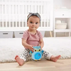 VTech Proyector de peluche Búho estrellitas, Luz nocturna, Música y sonidos relajantes para calmar