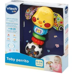 Vtech Sonajero Electrónico Toby El Perrito Con Luz y Voz| Juguete Infantil