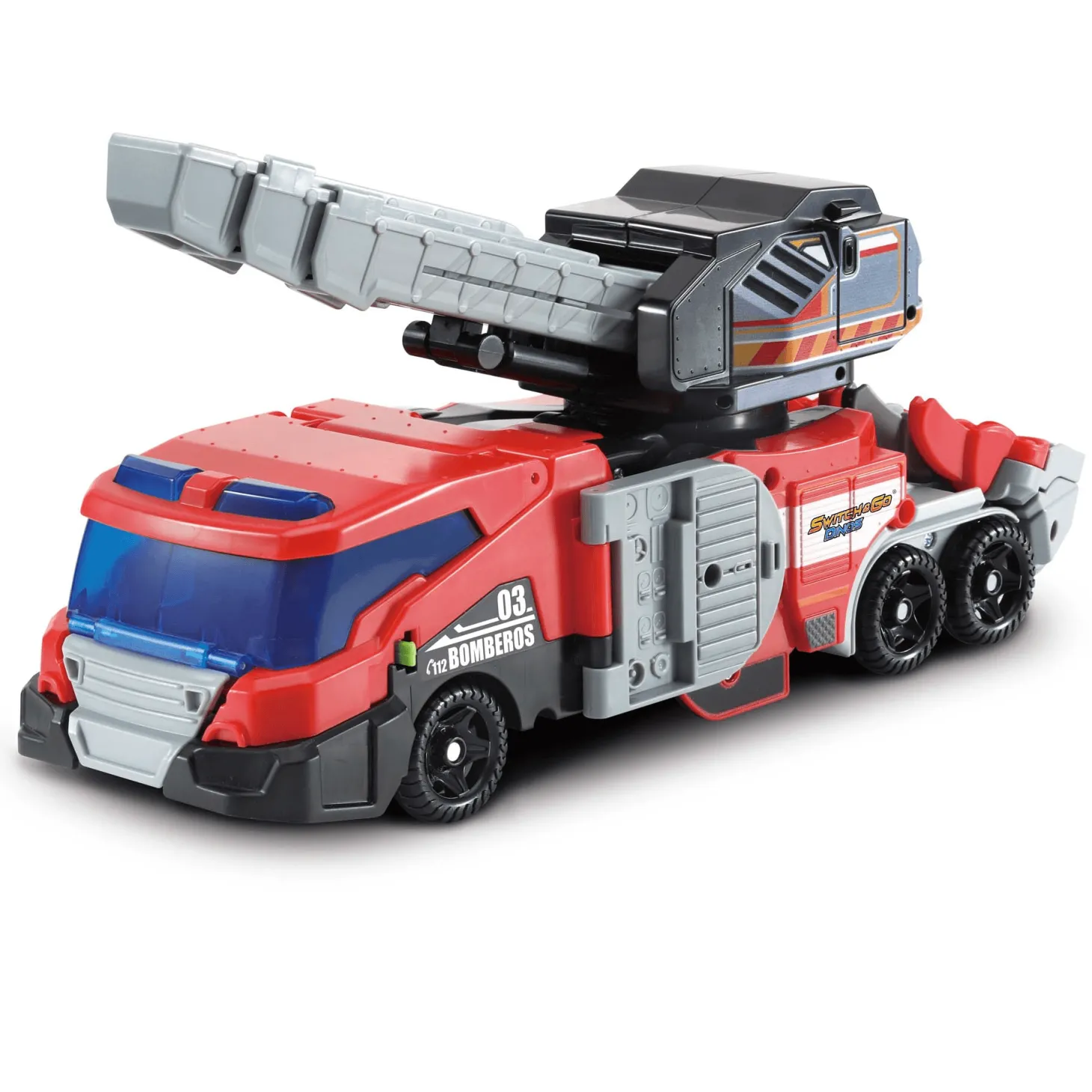 VTech Switch&Go Dinos 4 en 1 Mega T-Rex S.O.S. 3 coches/1 dino