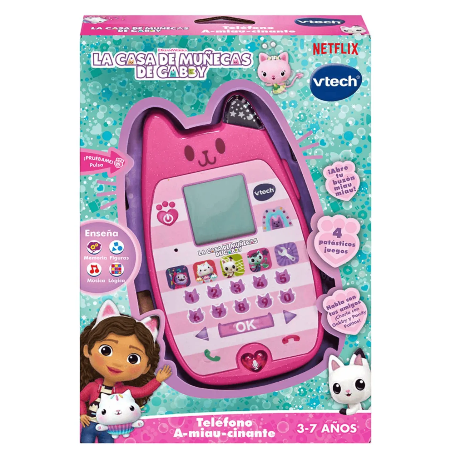 Vtech Teléfono A-miau-cinante La casa de muñecas de Gabby