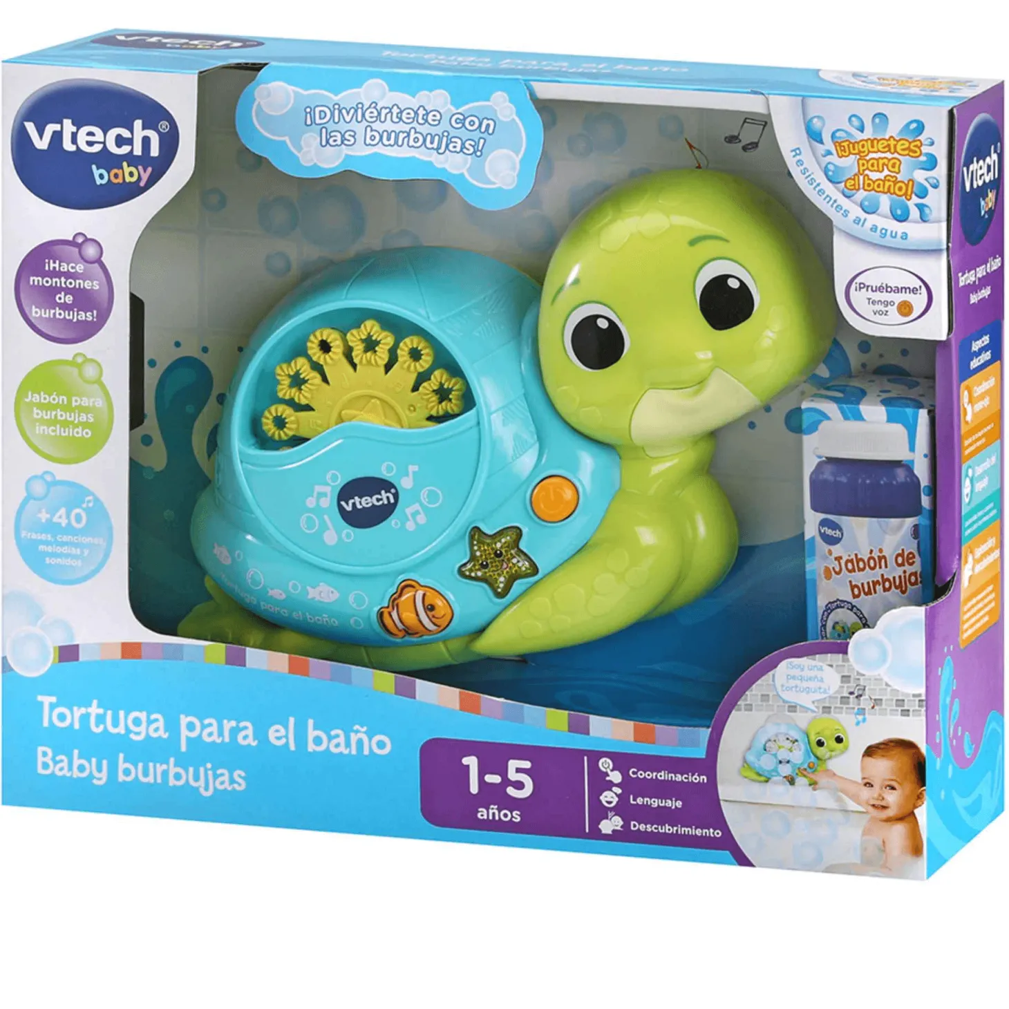 Vtech Tortuga para el baño Baby burbujas
