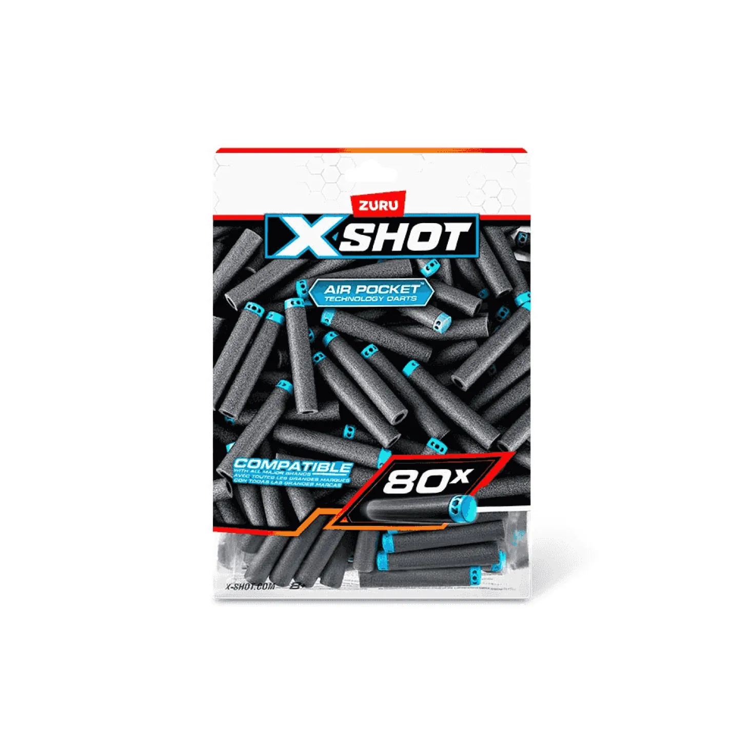 X-Shot Pack 80 Dardos Repuesto (Foilbag Bulk)