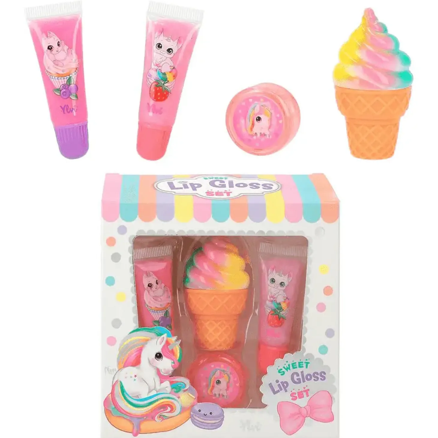 YLVI set brillos labiales