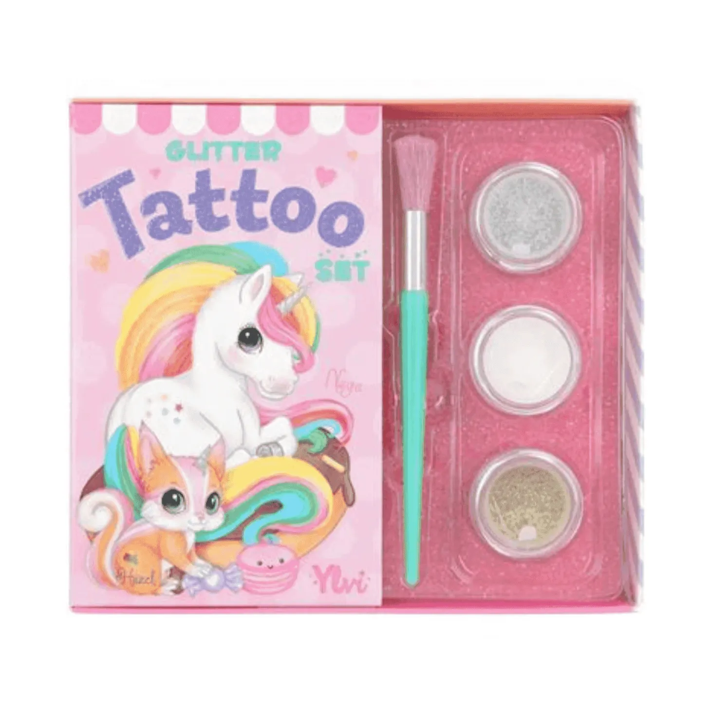 Ylvi Set para Tatuajes con Purpurina