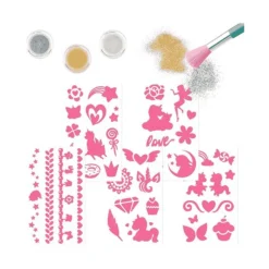 Ylvi Set para Tatuajes con Purpurina