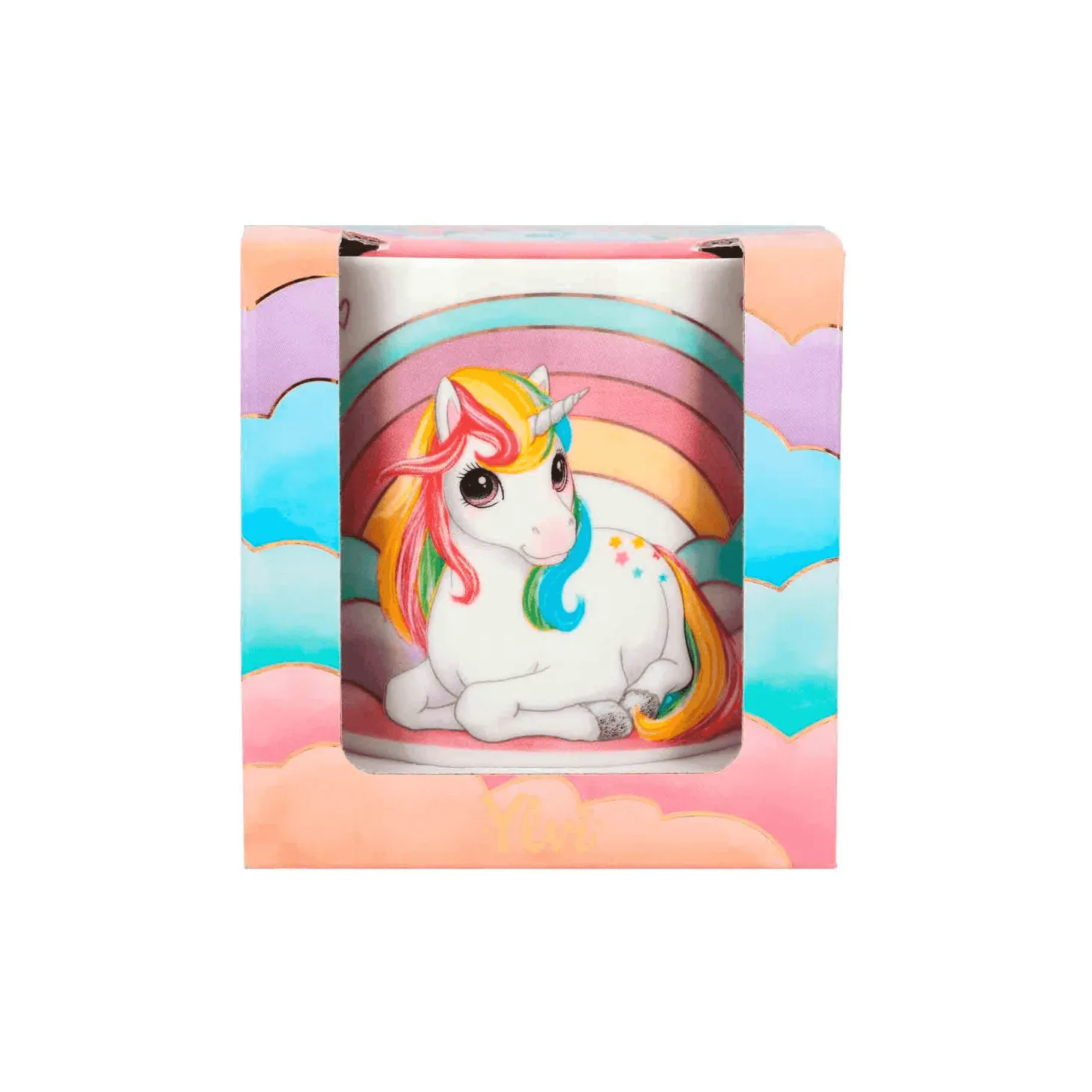 Ylvi taza Unicornio sin asa